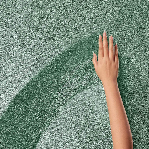 Kurzflor Teppich Designer | Flauschiger Flachflor fürs Wohnzimmer, Esszimmer, Schlafzimmer oder Kinderzimmer | Mint Grün